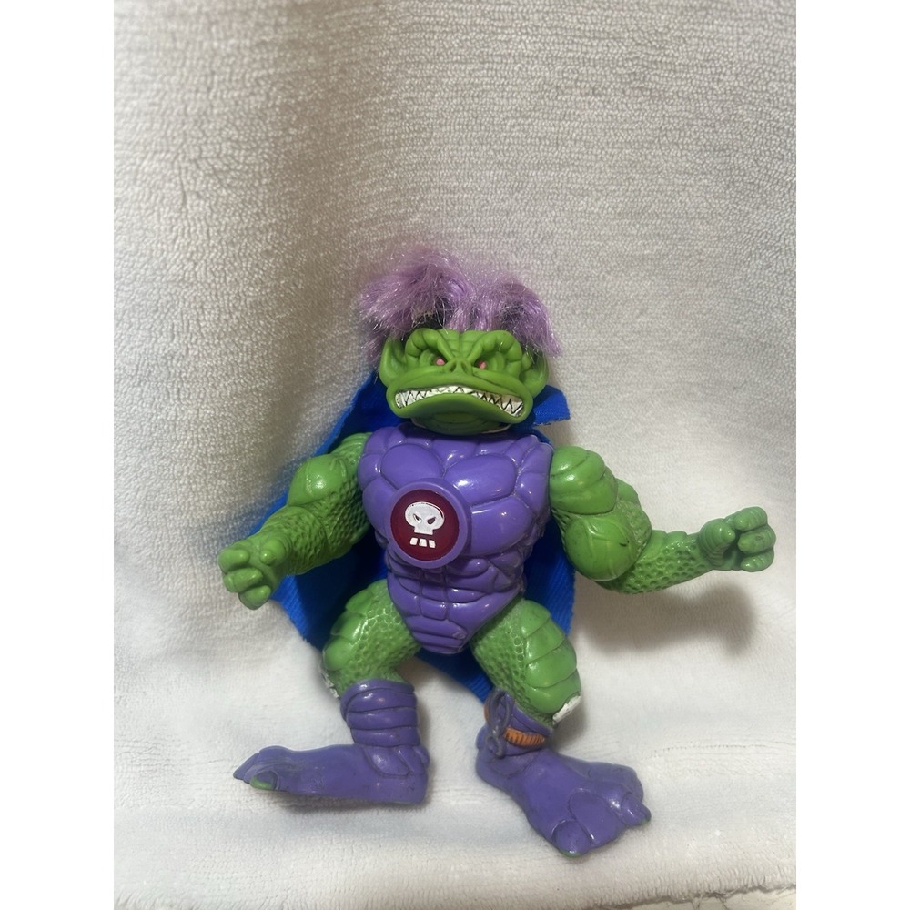 Vintage 1992 Ace Novelty Stone Protectors Zok Evil Leader Action Figure Cape